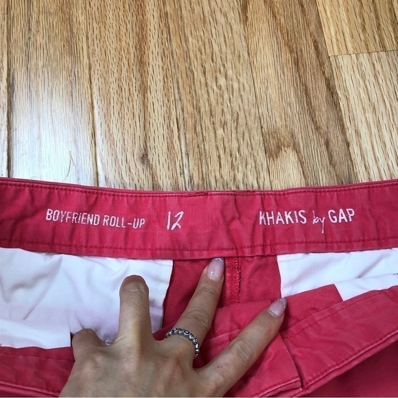 GAP boyfriend roll up shorts rose/magenta - Picture 3 of 5